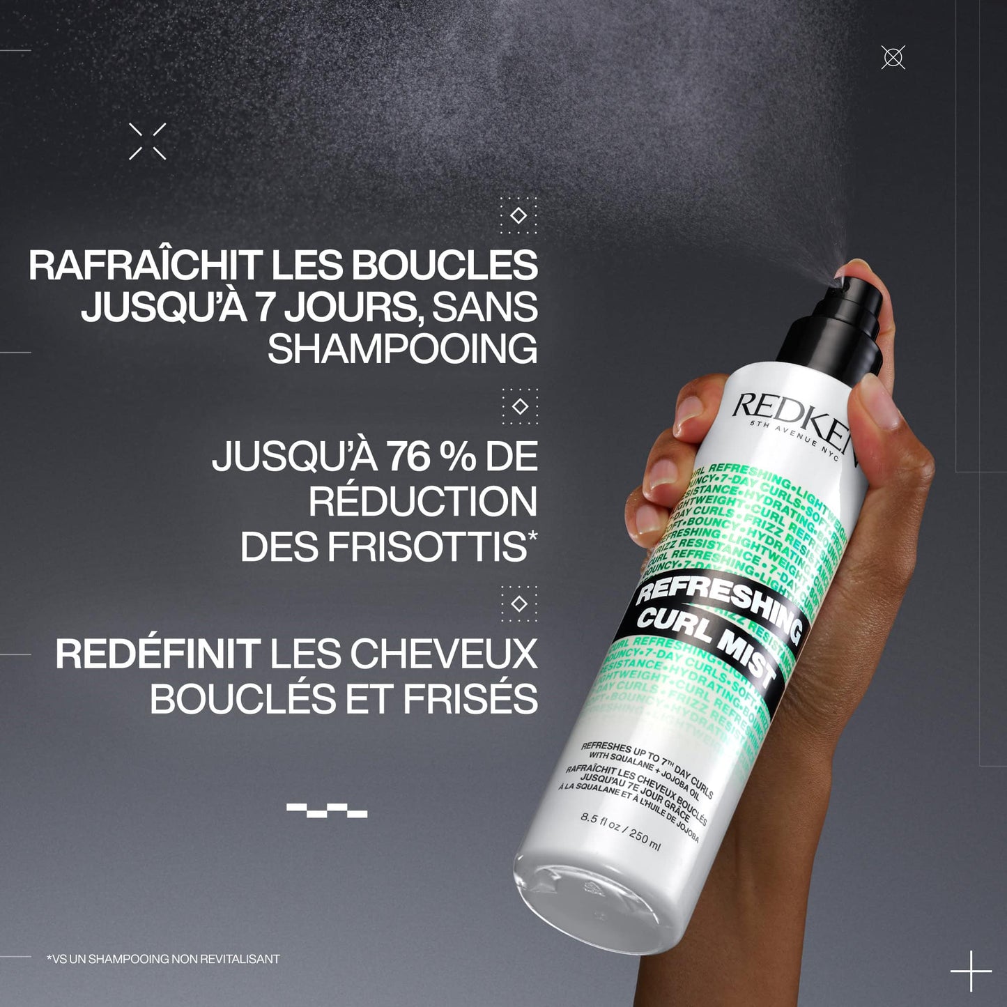Brume pour BOUCLES rafraîchissante